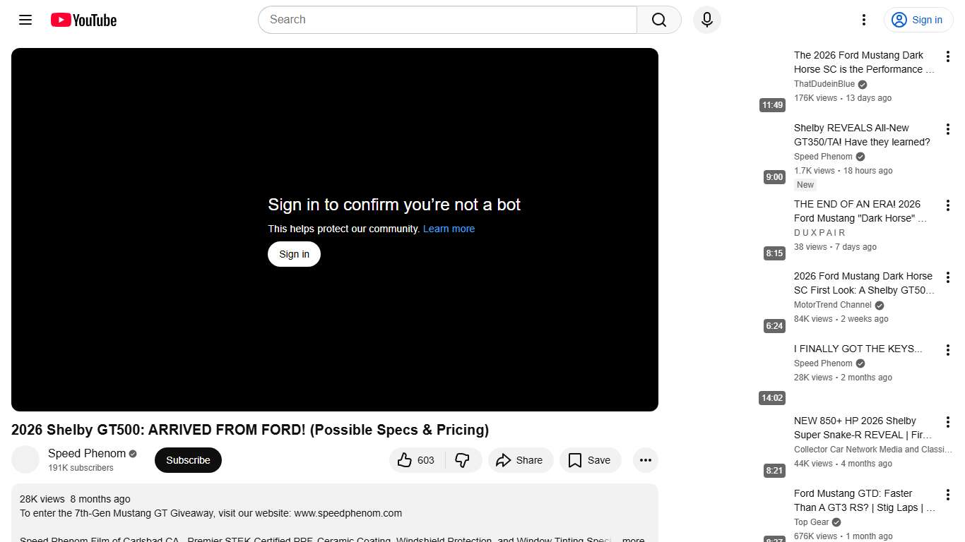 2026 Shelby GT500: ARRIVED FROM FORD! (Possible Specs & Pricing) - YouTube